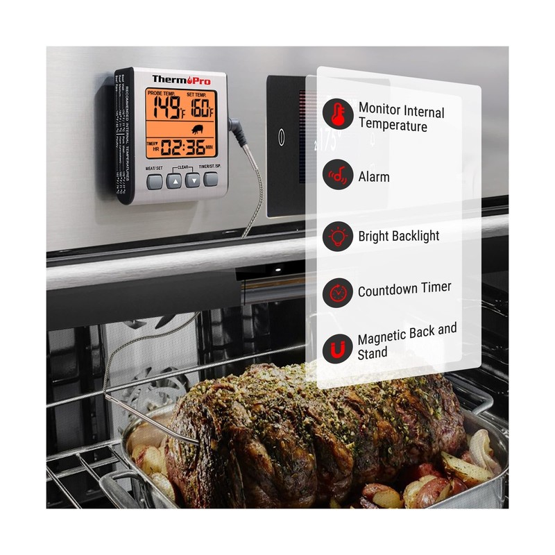 ThermoPro TP16S Digital Meat Thermometer for Cooking and Grilling, ... Fast Ship gallery