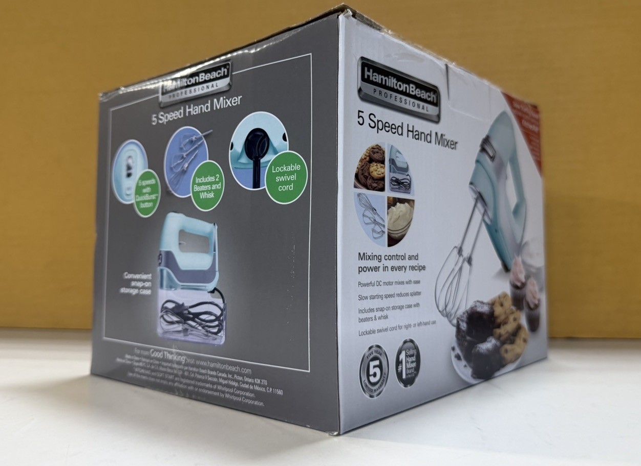 Hamilton Beach Professional 5-Speed Electric Hand Mixer with Snap-O, Mint Color gallery