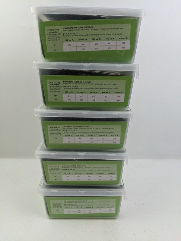 Trex Hideaway Universal Deck Fasteners 50 Sq Ft Box Hidden Clips Lot of 5 NEW #1 gallery
