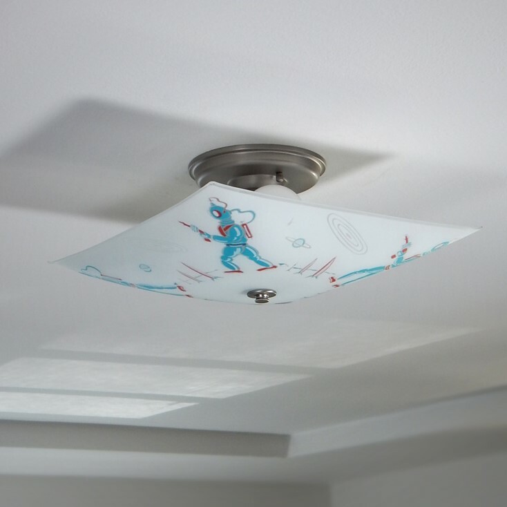 Mid-Century Style Semi-Flush Cluster Socket Center Post Ceiling Light Fixture gallery