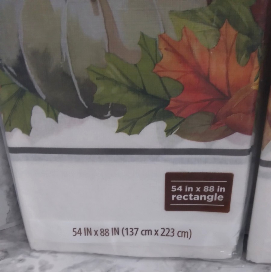 2 Thanksgiving Paper Table Cover 54 in. x 88 in. Rectangle gallery