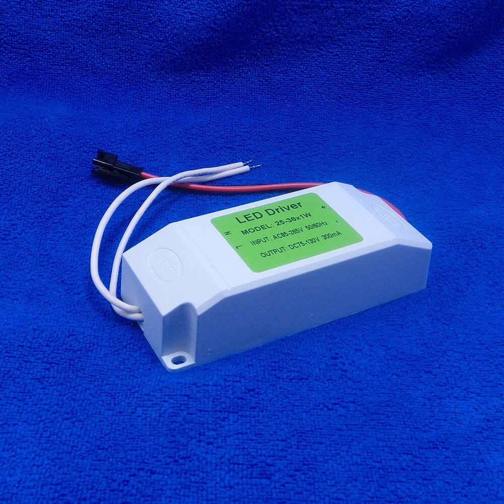 1pc AC LED Driver +Shell 25~36x1W 300mA Power Supply Lamp Light Bulb 25W 30W 36W gallery