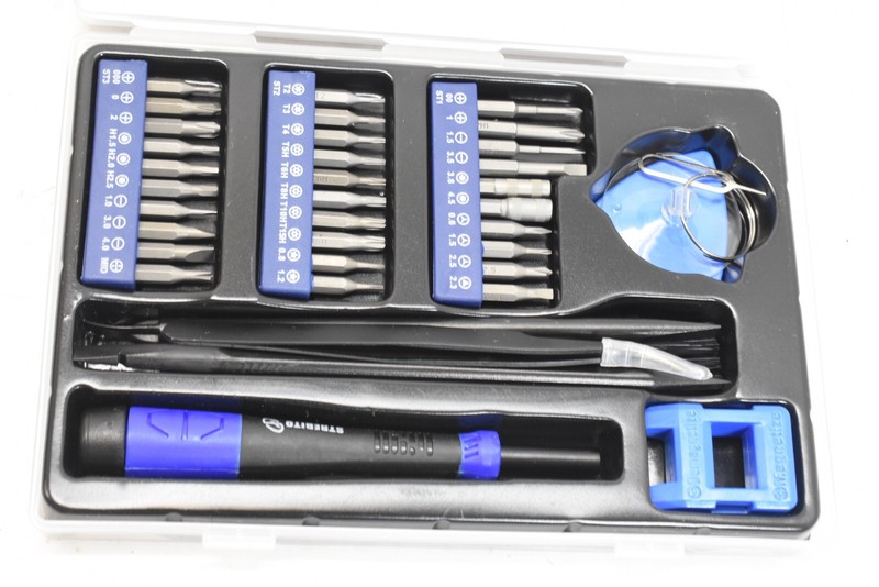 Strebito Electronics Precision Screwdriver Set S2 Steel Blue Black 43 Pieces gallery