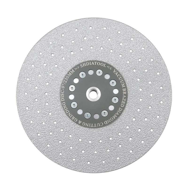 SHDIATOOL 9'' Vacuum Brazed Diamond Cutting Grinding Wheel Grinder Blade 5/8 gallery