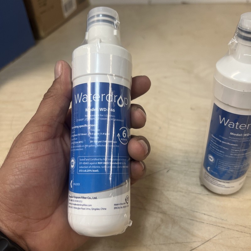 2 Pack Waterdrop Replacement Refrigerator Water Filter WD-F46 gallery