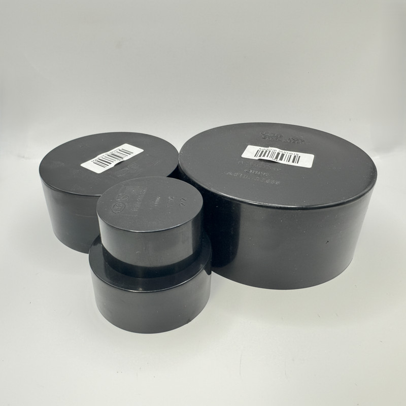 ABS DWV Cap Socket -Available in 1-1/2" 2" 3" 4" | Plumbing Drain Waste Vent gallery