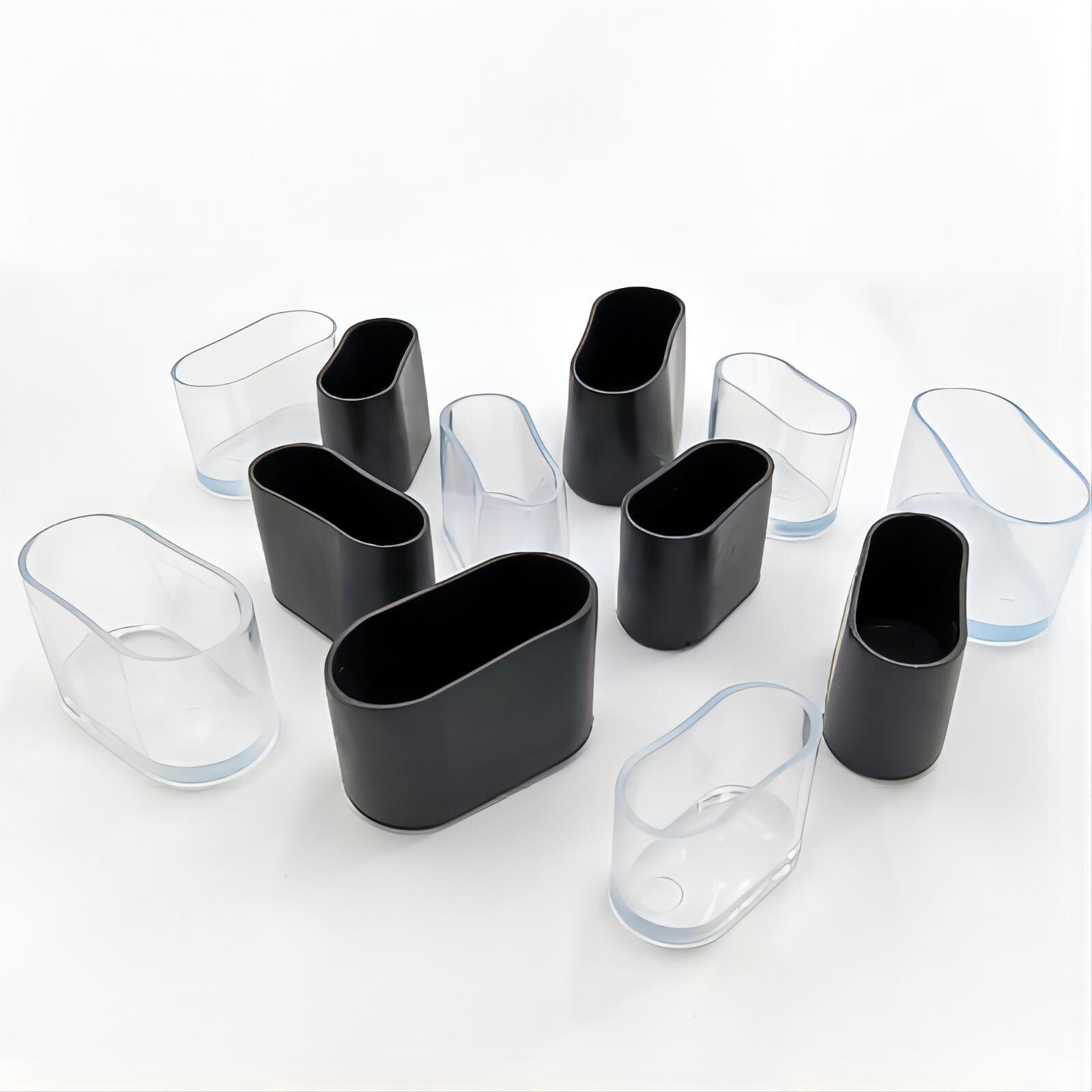 PVC Oval Chair Ferrules AntiScratch Floor Protector Table Feet Leg Cap End gallery