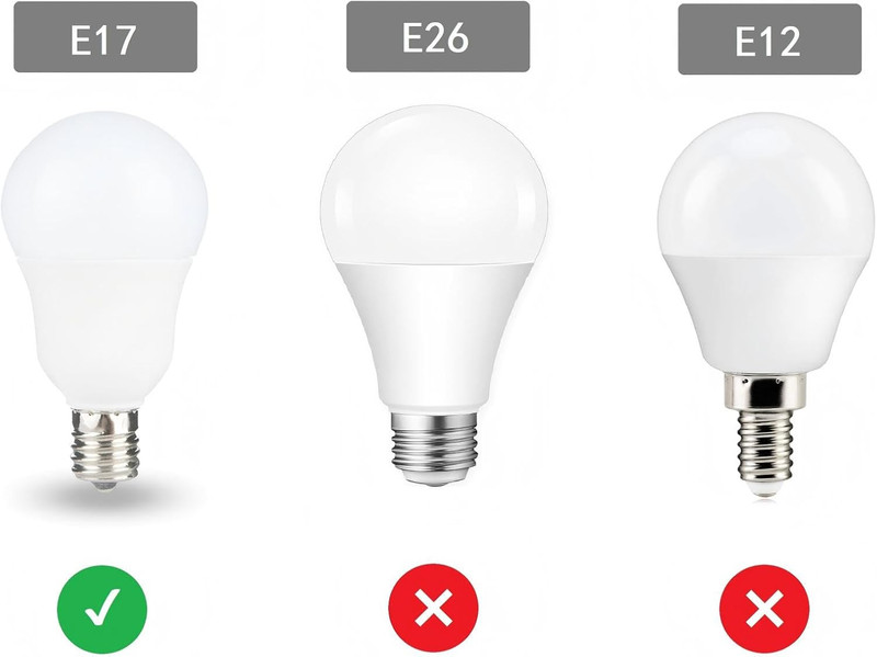 E17 Intermediate Base LED G14 Bulbs, 6W 60W Equivalent, 3000K Soft White, 600Lm, gallery