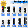 170PCS Quick Connect Air Hose Fittings 5 6 3 8 1 2 Inch 4 6 8 10 12Mm Straight gallery