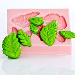 Flexible Rose Leaf Silicone Mold Polymer Clay Resin PMC Candy Flower Paste (706)