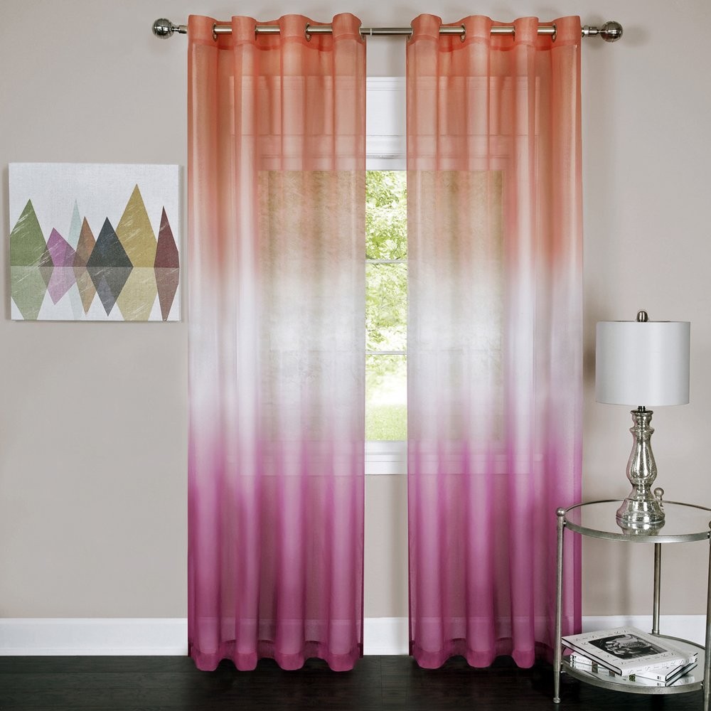 ACHIM Rainbow - Single Grommet Panel - 52 x 63 9"W x 12"L (Pack of 1), Pink