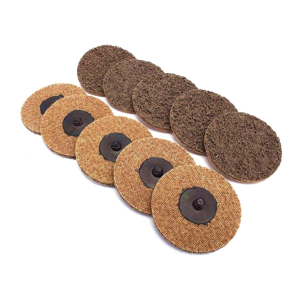 25PCS 3-in Surface Conditioning Disc Coarse Sanding Discs Roll Quick Change Pads gallery