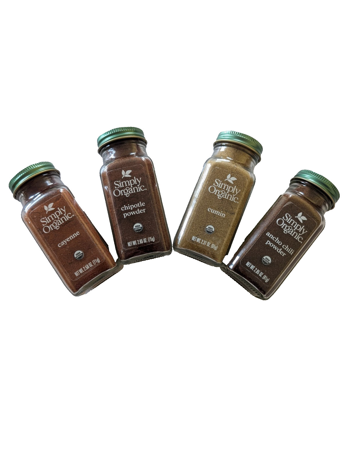 Simply Organic Spice Set 4 Pack Taco Seasoning Kit Cumin Chipotle Ancho Cayenne gallery