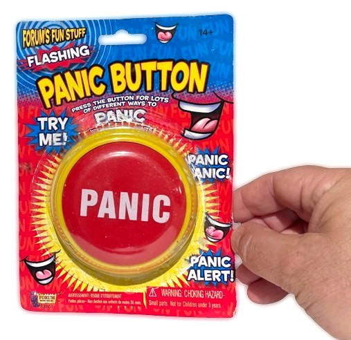 FLASHING PANIC BUTTON Funny Office Desk Gift Gag Joke Prank Alert Alarm Sound gallery