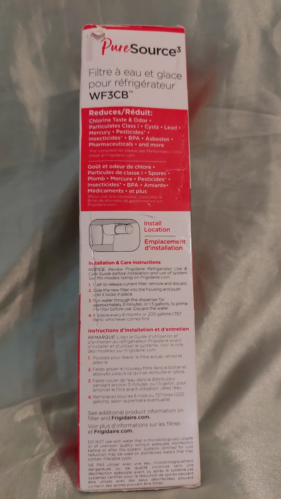 (1) Genuine Frigidaire Puresource3 Refrigerator Water Filter - WF3CB Brand New gallery