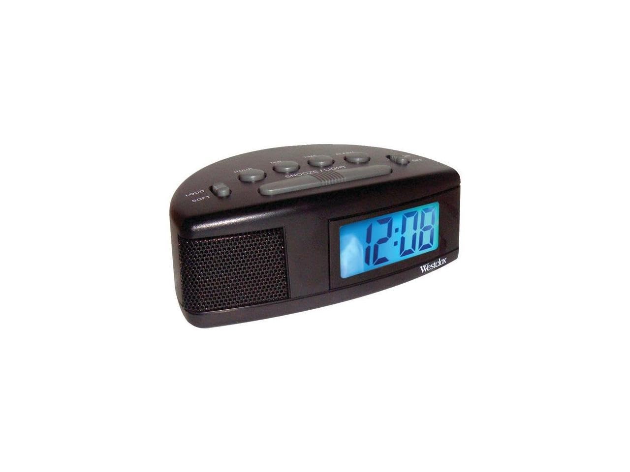 Westclox Extra Loud Alarm Clock for Heavy Sleepers, Easy-to-Read LCD 1, Black gallery
