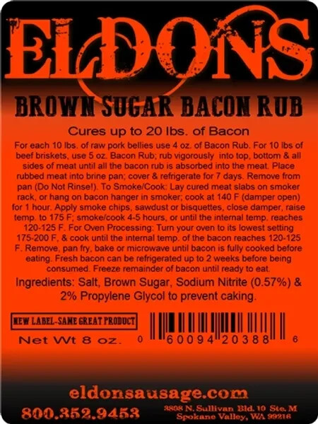 Eldon's Premium Bacon Cure Rub 3 Flavor Sampler Original, Maple, Brown Sugar gallery