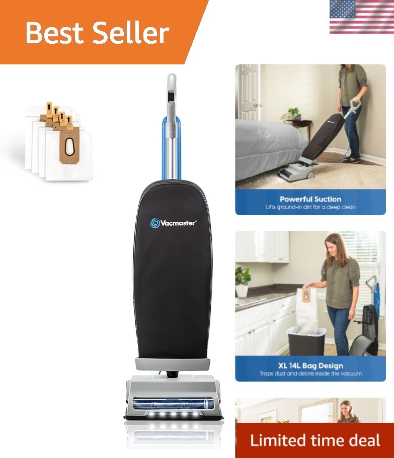 Ultra-Lightweight Bagged Vacuum with LED Headlight - 14L for Homes & Businesses gallery
