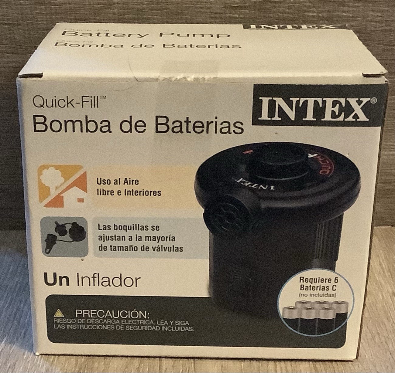 Intex Quick-Fill 6 “C” Battery Pump 68638E NEW gallery