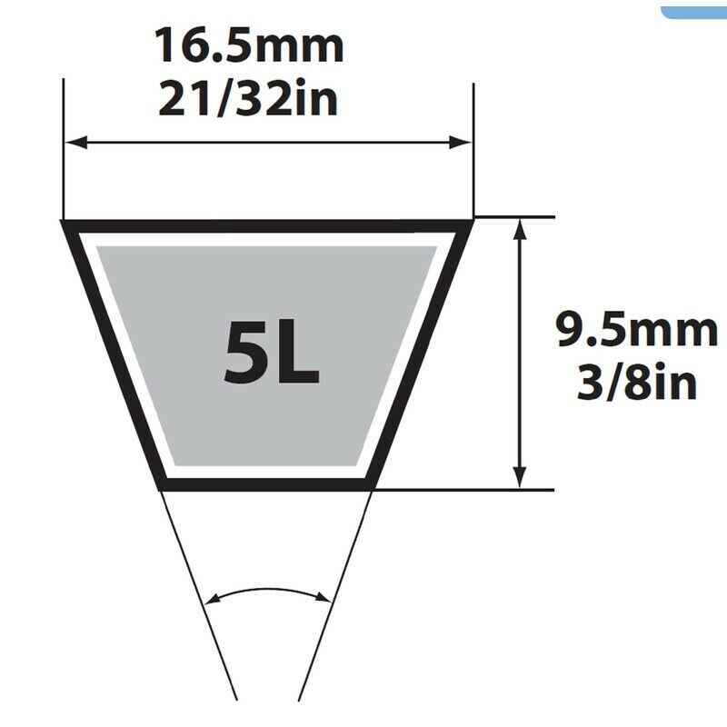 Mitsuboshi FHP 5L780 General Utility V-Belt 0.63 in. W x 78 in. L, FREE SHIPPING gallery