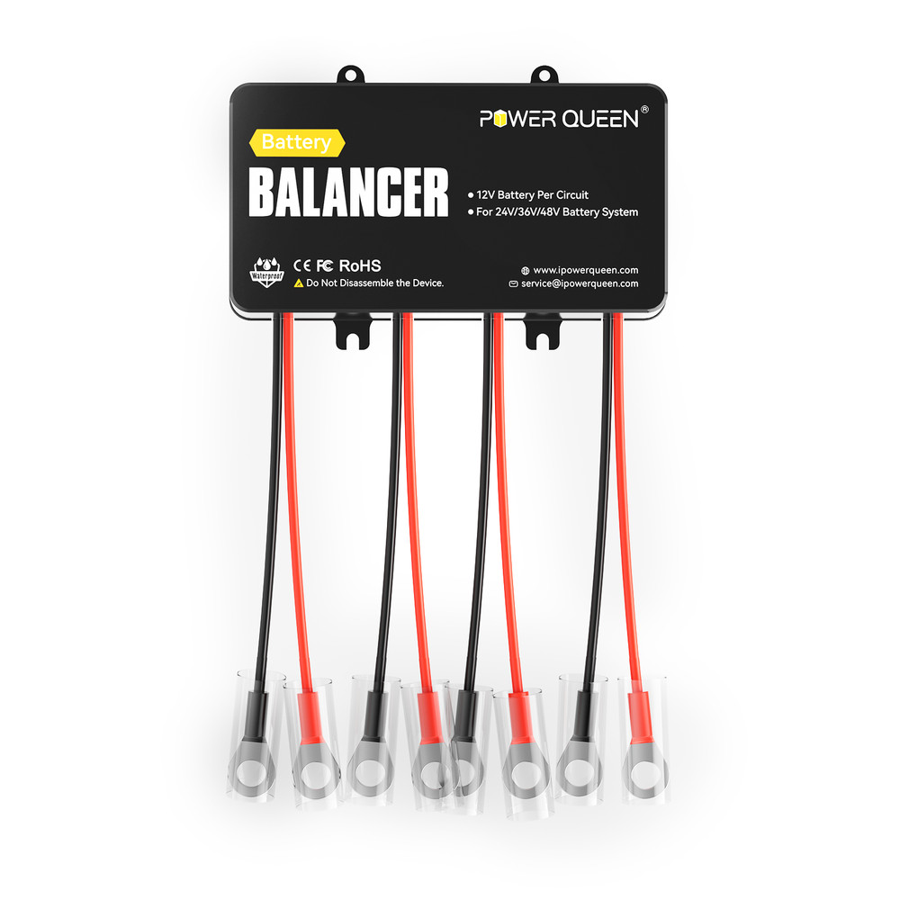 PowerQueen Battery Balancer Equalizer for 24V/36V/48V Bank LiFePO4/Lead Acid/Gel