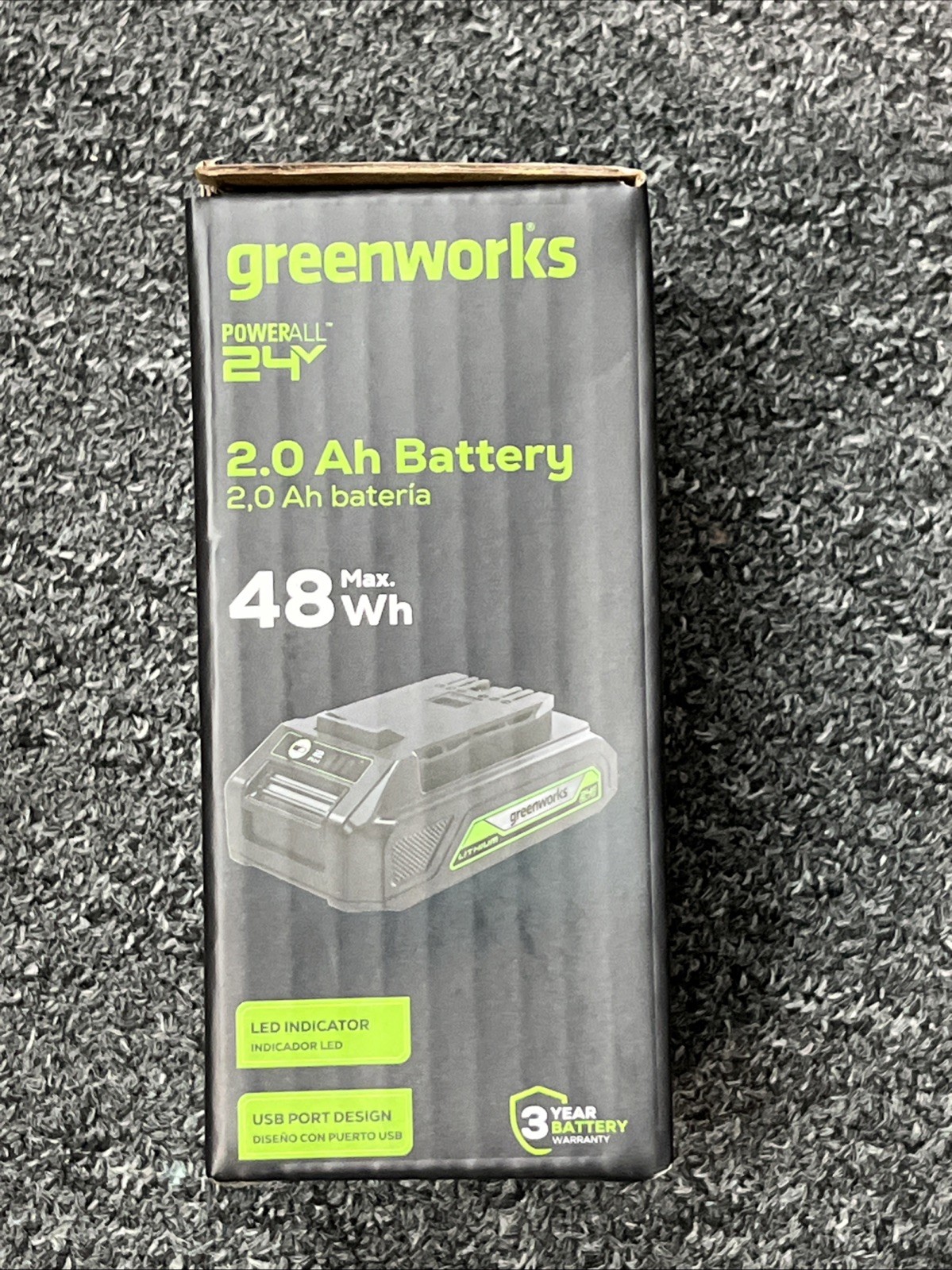 GENUINE GREENWORKS 24V 2.0AH USB BATTERY gallery