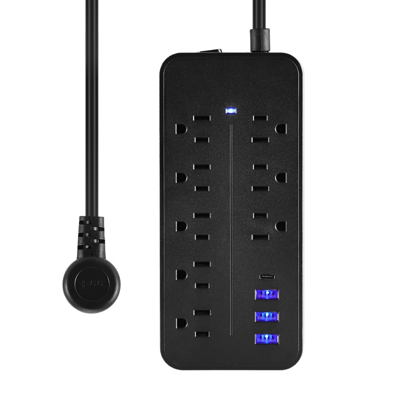 Lot Wall Mountable Usb Surge Protector Power Strip With USB Ports 8 Outlet Plugs gallery