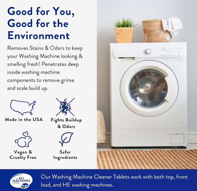 THE CLEAN PEOPLE Washing Machine Cleaner - Washer Machine Cleaner Tablets 3 PACK gallery