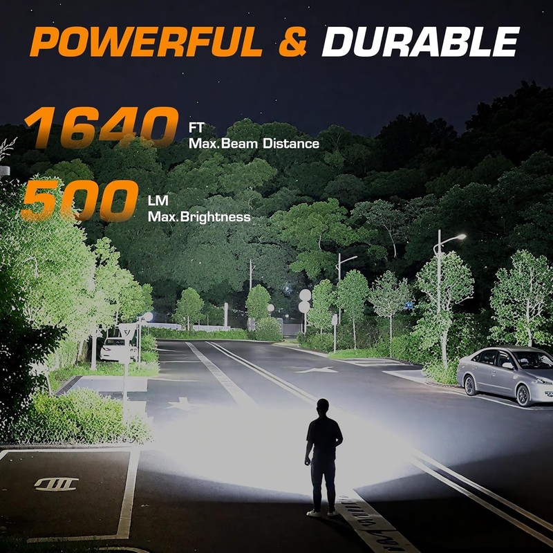 EverBrite 500LM Powerful Rechargeable Spotlight LED Flashlight Adjustable Stands gallery