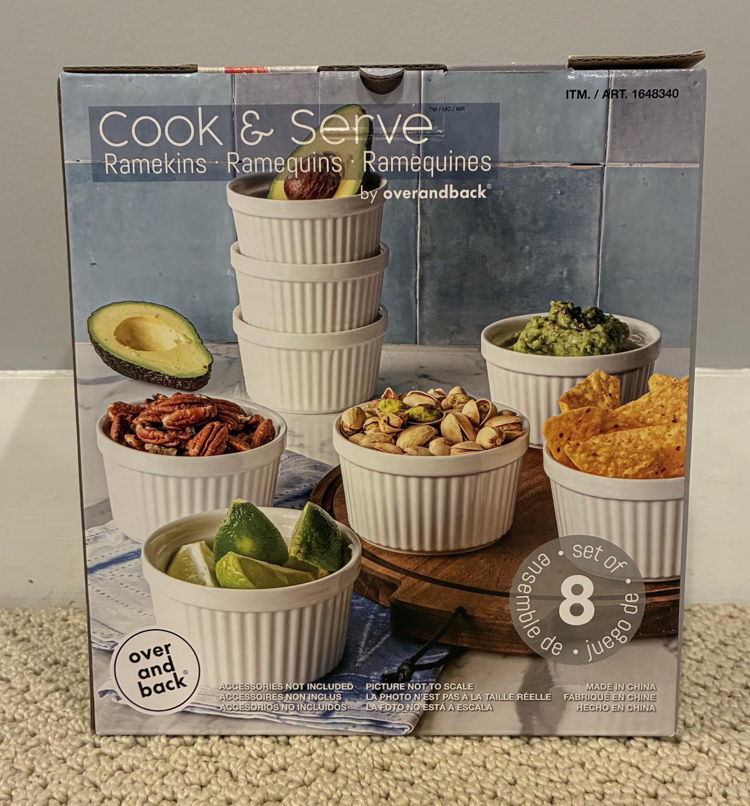 Cook Serve 8-piece Ramekin Set by Overandback 295.7mL (10 fl oz each) - WHITE gallery