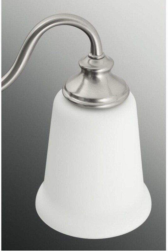 Progress Lighting P300024-009 Wander 1-Light Bath Wall Sconce in Brushed Nickel gallery