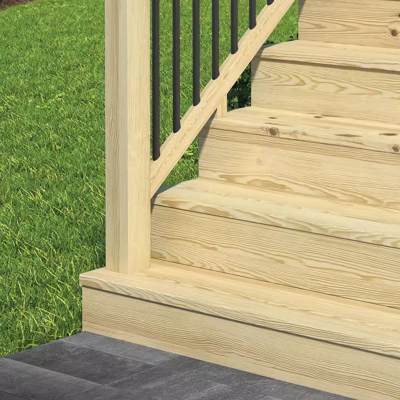 5-Step Ground Contact Pressure-Treated Pine Stair Stringer gallery