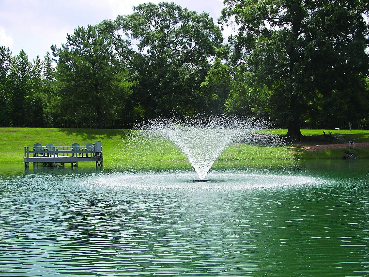 Kasco Marine 1/2hp Floating Aerating Pond Fountain 120V 100' Cord - 02 Year wty. gallery