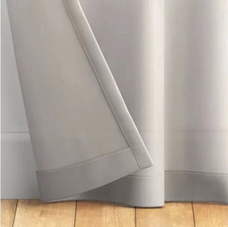 2 - ROOM ESSENTIALS Single Sheer Curtain (60"W X 84"L) GRAY - FACTORY SEALED!!! gallery