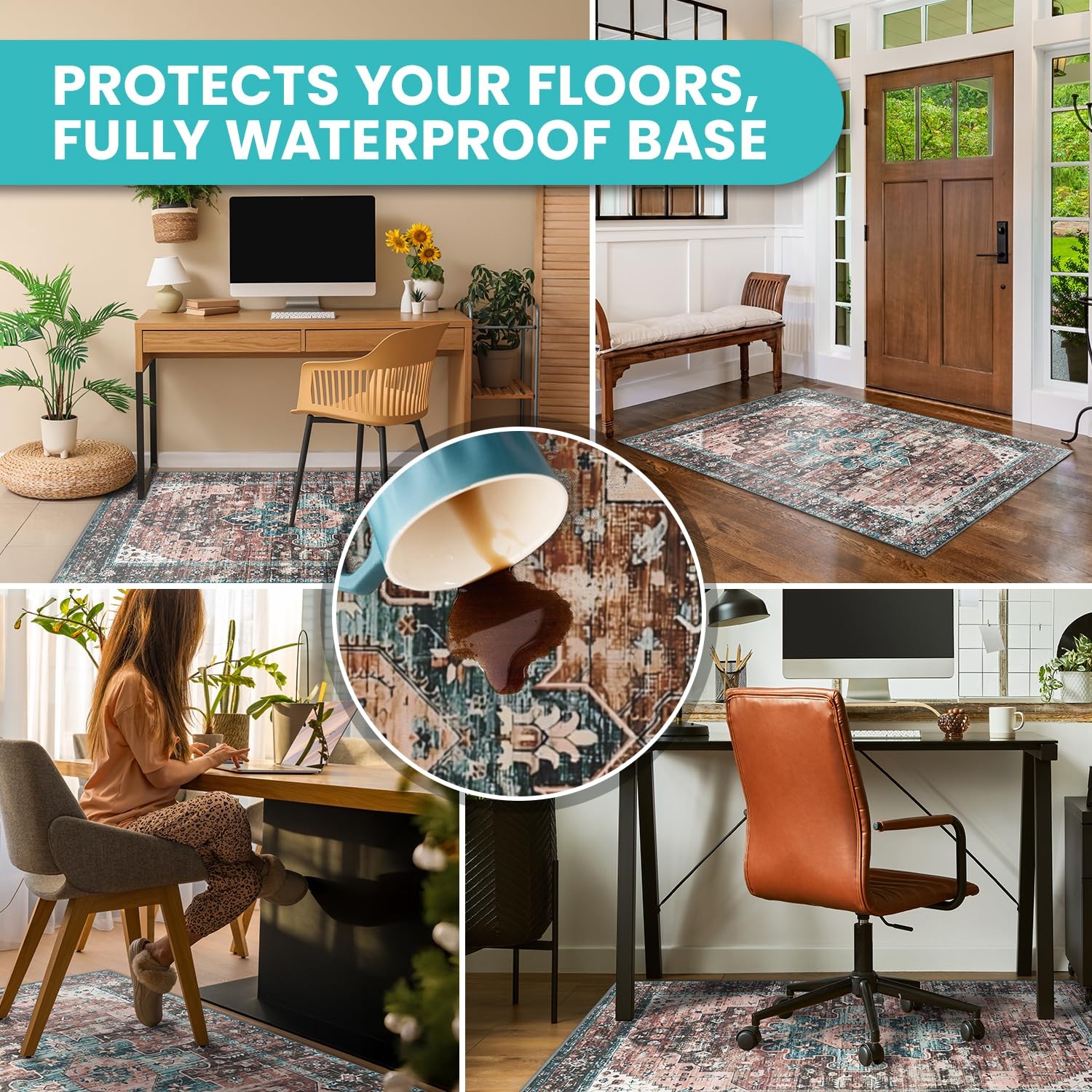 Starcounters Mat For Hardwood Floor -Heavy-Duty Floor Mat For - And Non-Slip gallery