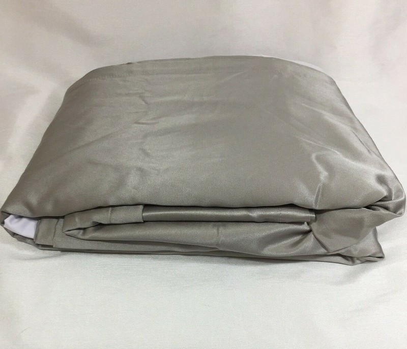 Hotel Collection Keystone Solid Silver Gray KING Bedskirt 16" $150 gallery