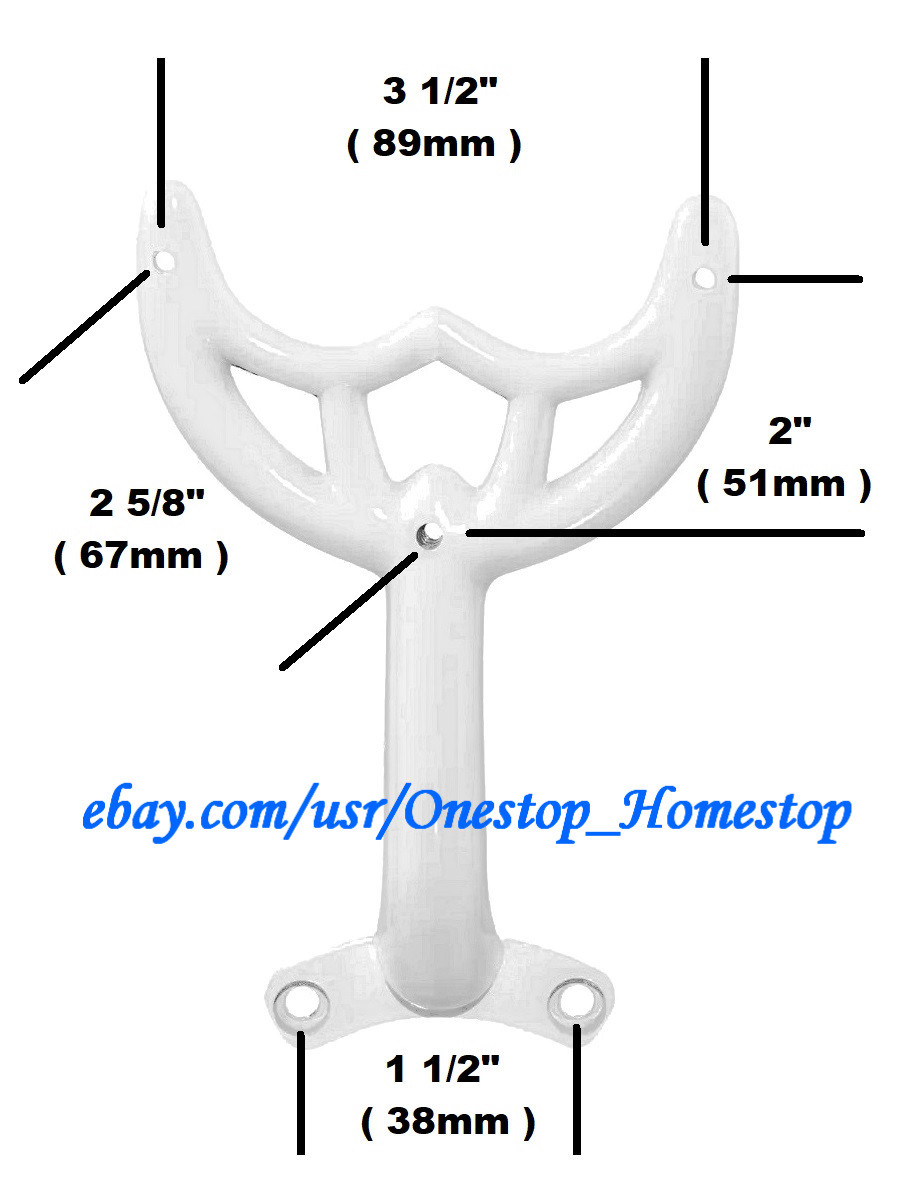 36"- 42" White Ceiling Fan Blade Arm, Replacement Bracket, Hunter & Hampton Bay gallery