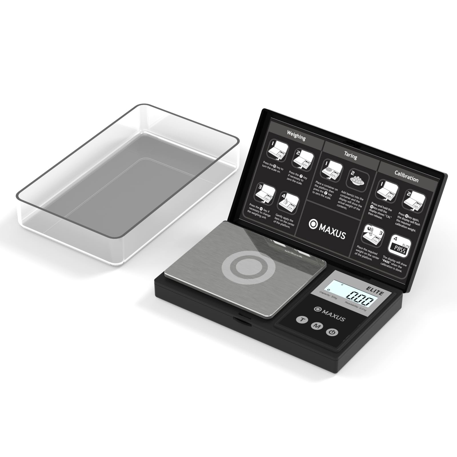 200g x 0.01g Precision Digital Pocket Scale gallery