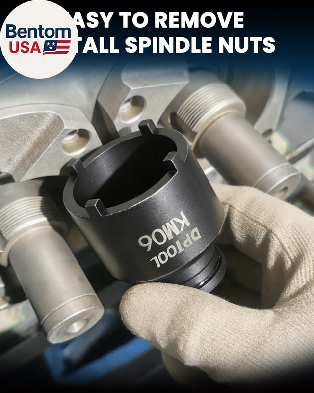 13Pc Spindle Nuts Socket Kit Ball Joints Axle Locknut Remove Install Locking Hub gallery
