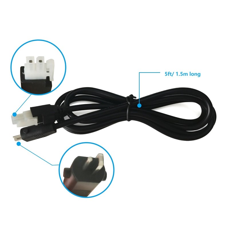 Tempurpedic Power Prong, Adjustable Base Input Power Cord 5ft long gallery