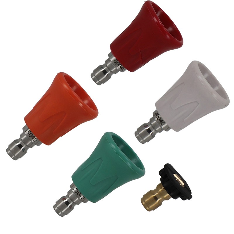 5 Angle Nozzle Tips Kit for Pressure Washer Stainless Steel 1/4" Quick Lock gallery
