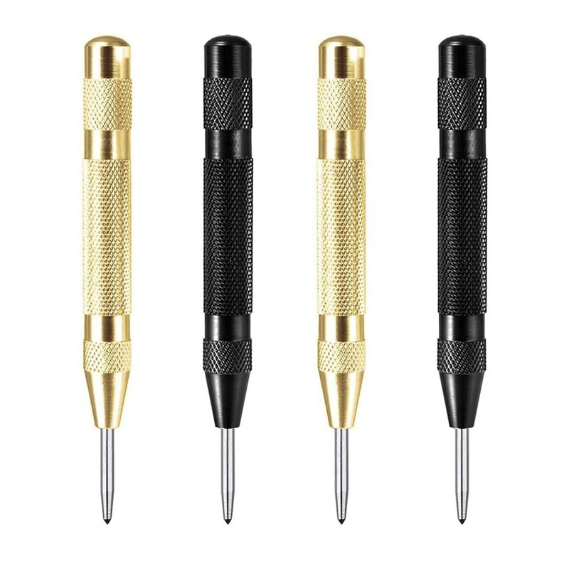 4X Automatic CENTER PUNCH Tool Adjustable Spring Loaded Super Strong Metal Drill gallery
