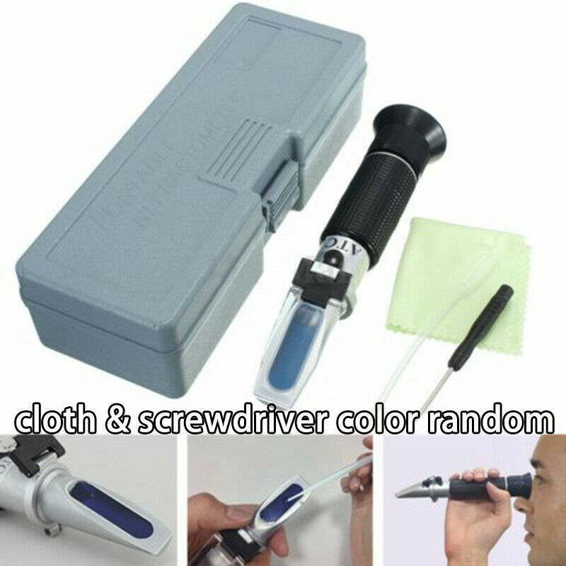 Portable Refractometer Meter ATC 0-32% Brix Beer Wort Specific Gravity Tester US gallery