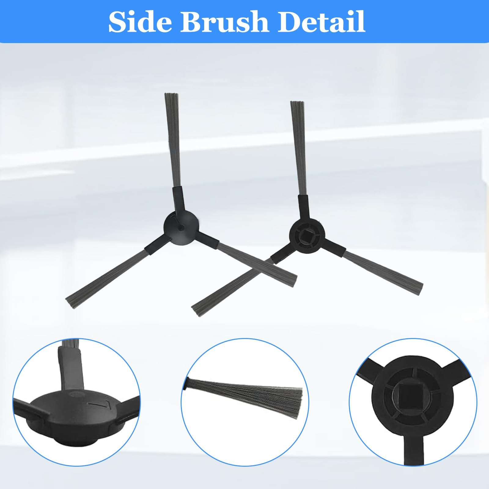 JZSTARINGE 10 Pcs Side Brush Replacement for MAMNV BR150/BR151, ZCWA... gallery