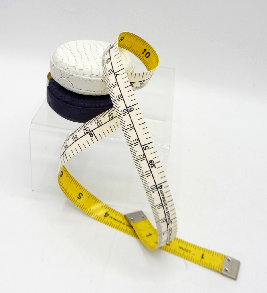 Hoechstmass Tape Measure in Leather Case 120 inch length 10 feet WHITE gallery