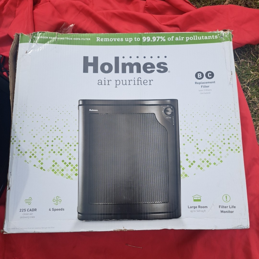 Holmes Large Room Allergen Remover Air Purifier Console W/ True HEPA Filter NEW gallery