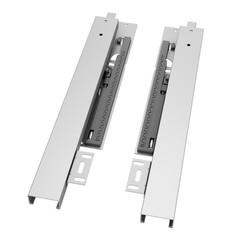 10″ Undermount Drawer Slide 1 Pair Push to Open 88 lb Full Extension Bottom