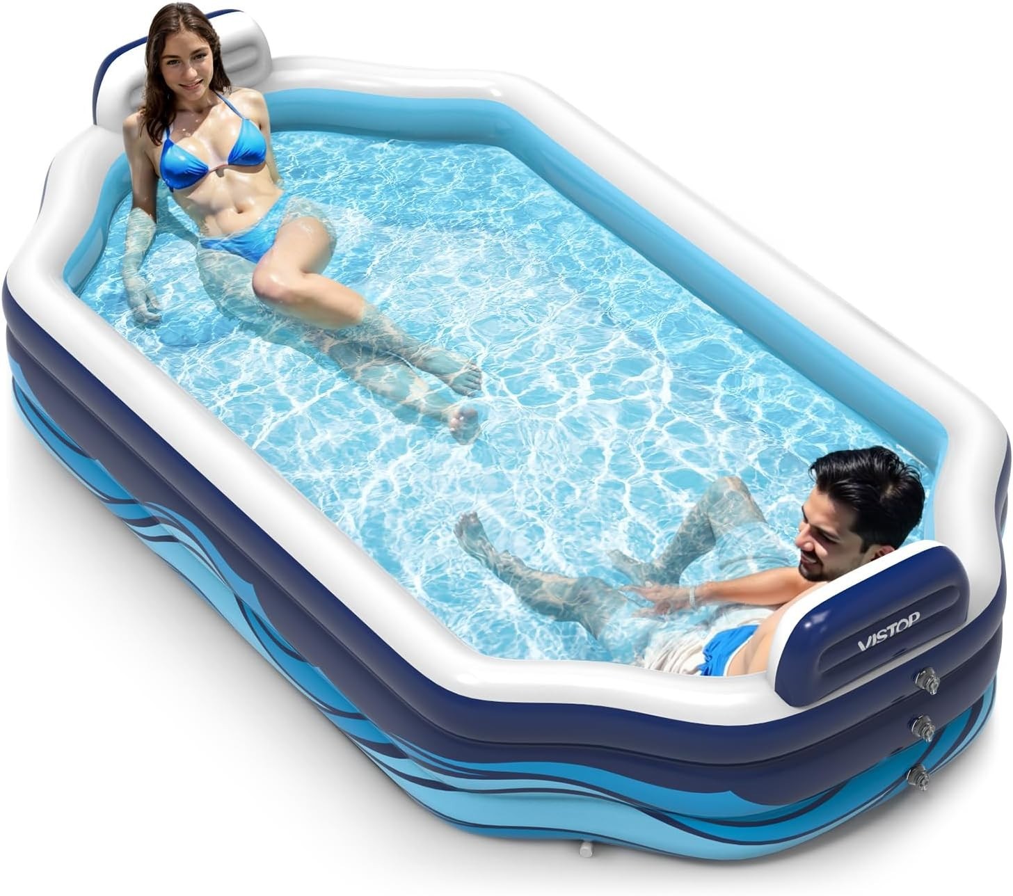 Inflatable Pool for Kids & Adults | Oversized Thickened Large Swimming Pool w... gallery