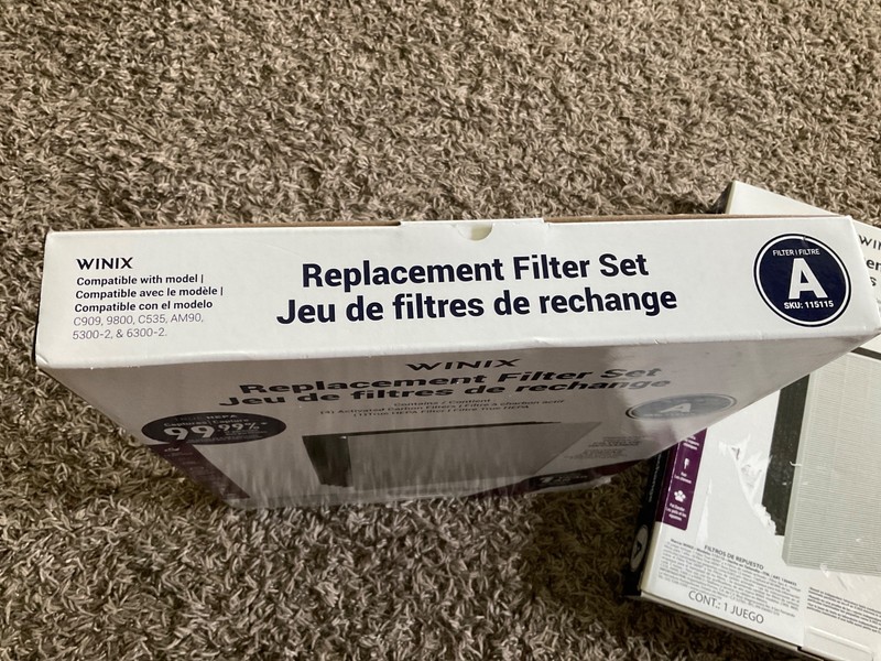 Winix Replacement Set Filter A 115115 (4 Carbon Filters + 1 True Hepa) NIB (2) gallery