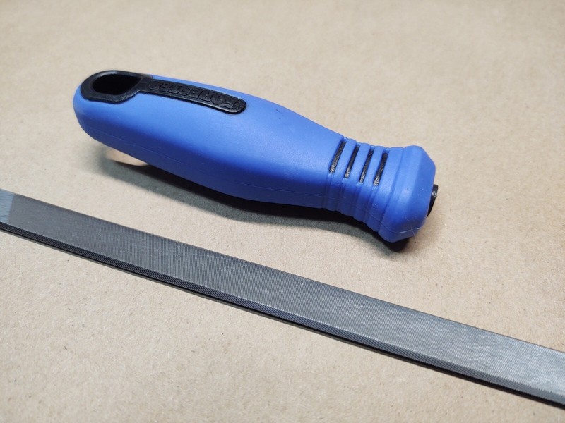 PFERD 7" Double Bevel Flat Chisel Bit Square Chisel Chainsaw File & Handle gallery